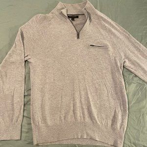 Banana Republic 1/4 zip gray sweater